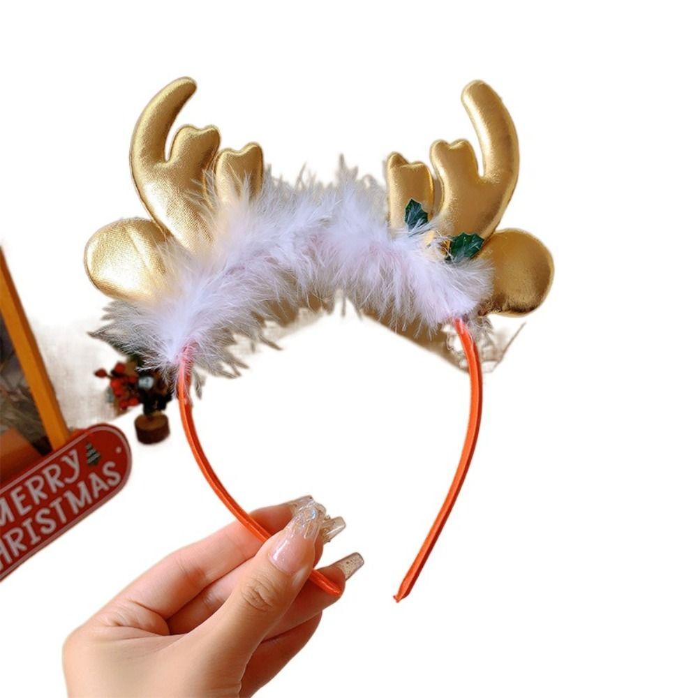 Hairpin Christmas Headband Xmas Antler Hair Clip Creative Santa Claus Hair Hoop  Outdoor