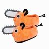 Chainsaw Man Pochita Plush Tug Warm Shoes Children Adult Non Slip Indoor Home