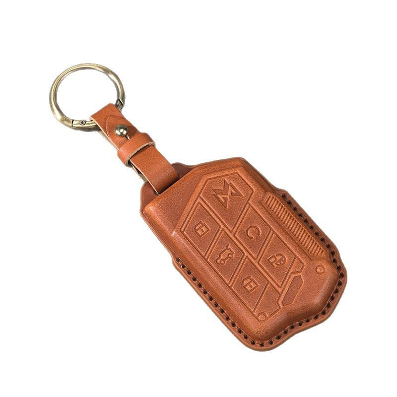 Mengshi 917 M800 Key Case Genuine Leather Cover for Dongfeng Off-road Vehicle