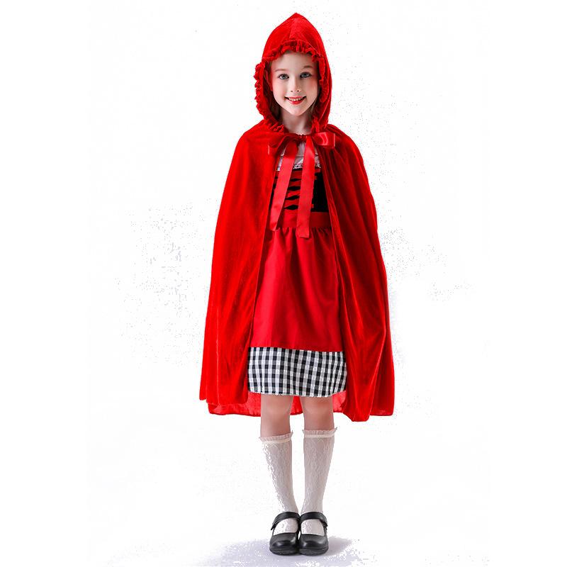 Cosplay year new parent-child girl Halloween cos Little Red Riding Hood dress cape suit party cosplay costume