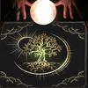 Tarots Card Tablecloth Altars Cloth Moon Sun Tree Astrologys Tablecloth Decors