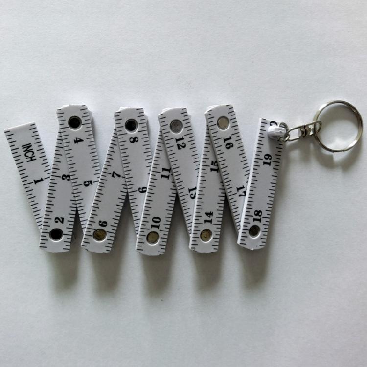 Convenient 50cm Folding Ruler Keychains DIY Measurement Gadgets Perfect For Measurements And Multifunctional Use