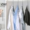 Metal Chain Hanger 6/10Pcs Clothes Organizer with 7 Slots Multiple Hangers in One Collapsible Vertical Space Saving Multifunctional Closet With