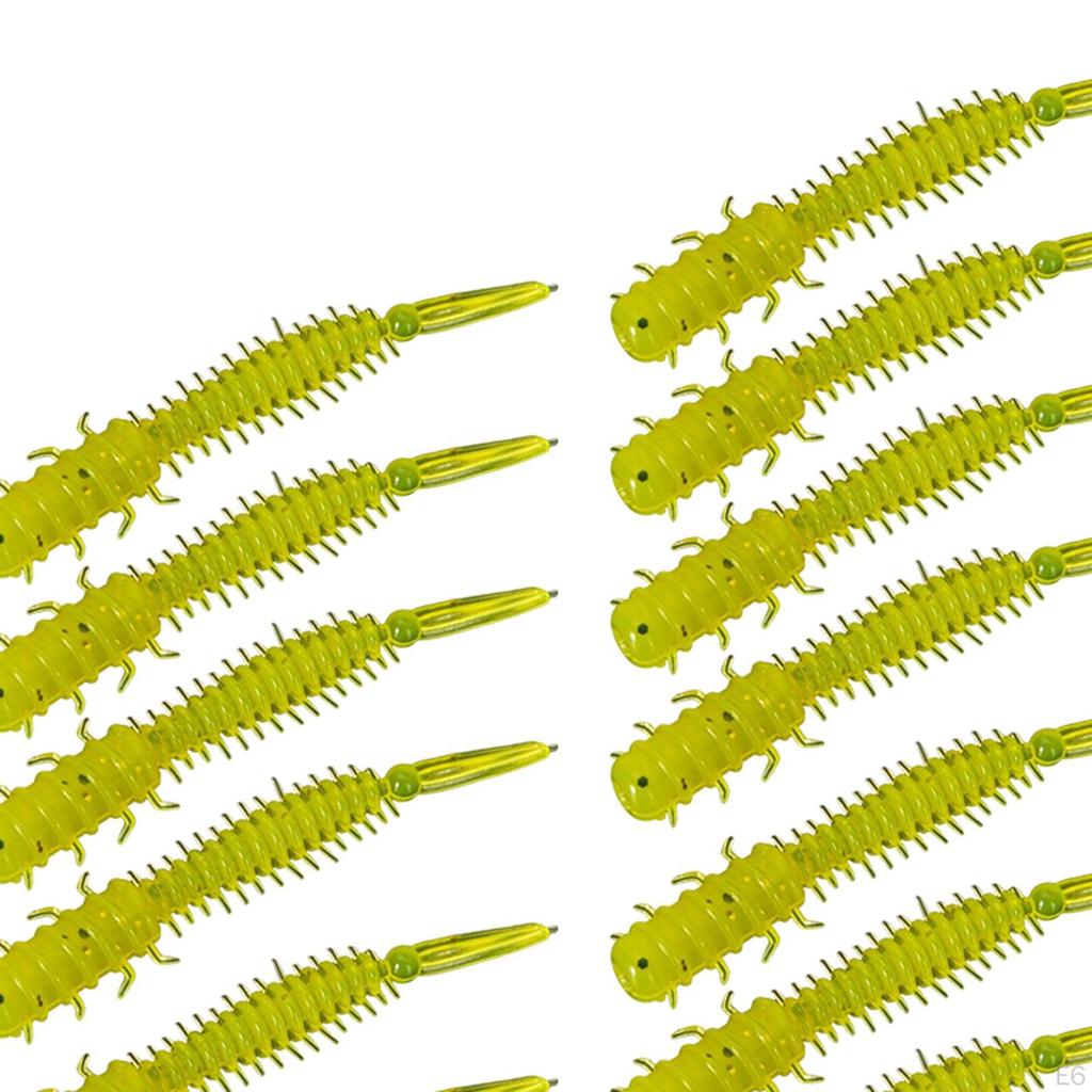 2 Pieces Bait Spiral Tail, Artificial Lightweight Portable Durable Fish Bass Soft Fishing Lures for