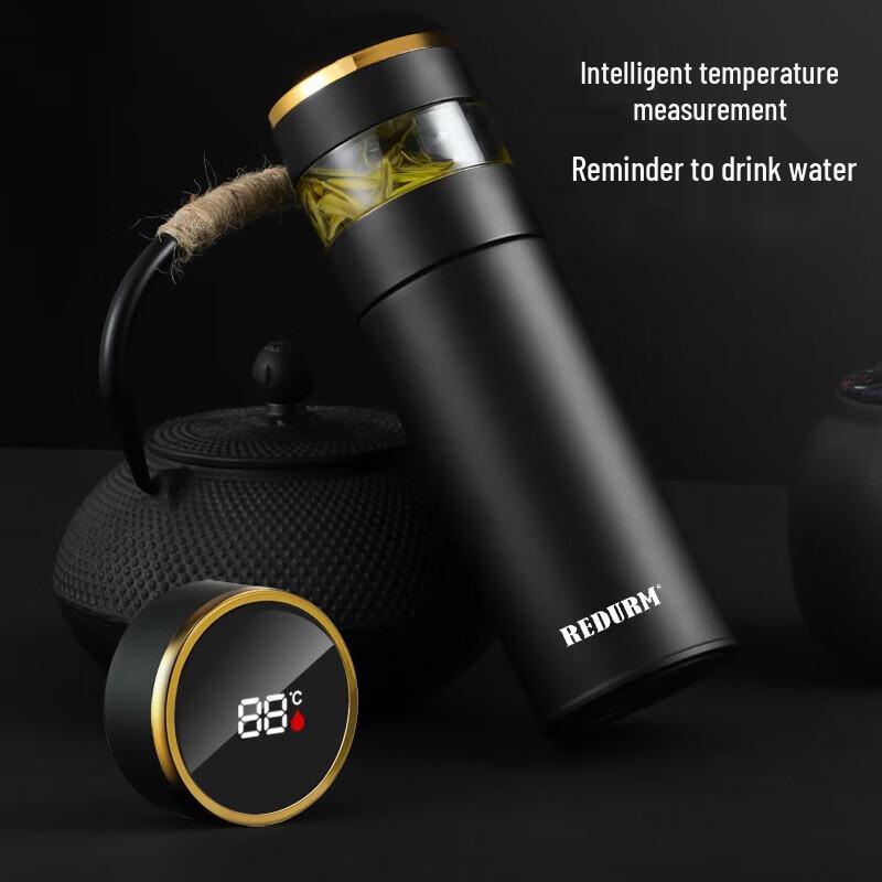 REDURM Smart LED Display Travel Thermos Cup