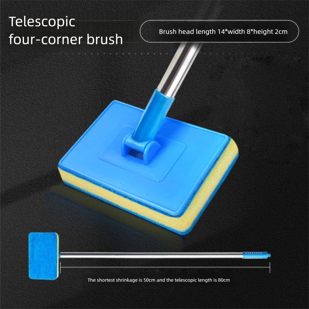 Gifts Long-handled Fish Tank Brush Double-Sided Adjustable Fish Tank Sponge Brush Retractable Sponge Cleaning Brushs