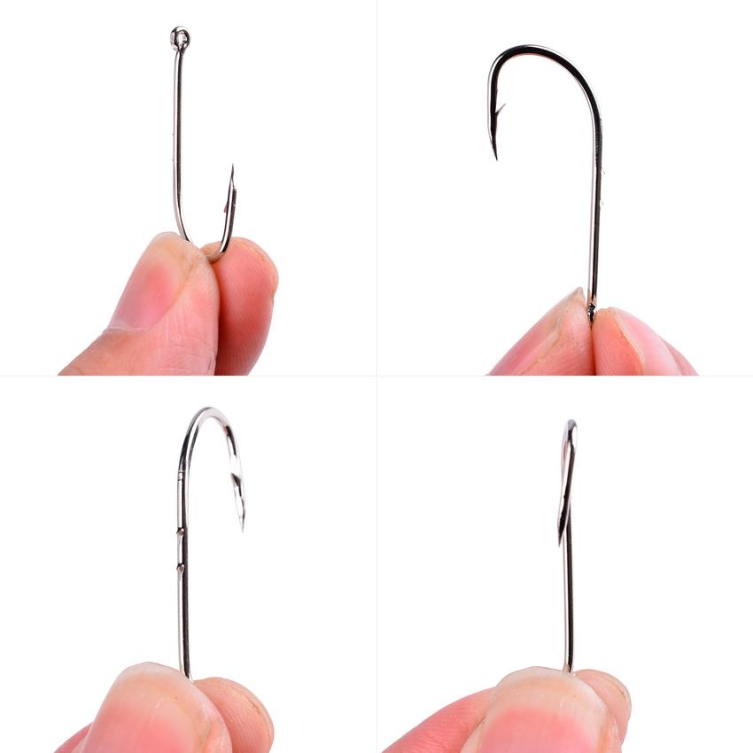 1#-12# Fishing Hooks Sea Barbed Fishing Lures Shank Beak Live Bait Holder Carp Fishing Jig Worm Hooks Accessories Tackle Quality
