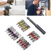 20Pcs Security Screwdriver Bit Set with 75mm Extension Handle, Steel Impact Driver Bit Screwdriver Tool