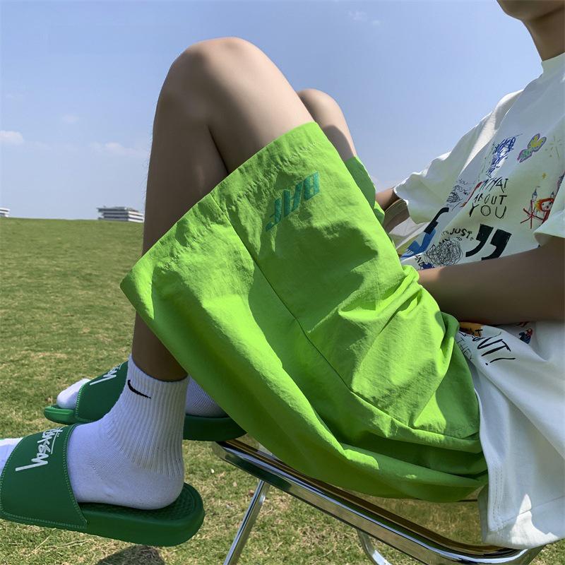 Dopaminowy Róż Unisex Szybkoschnące Szorty Sportowe Casual o Średniej Długości