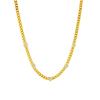 Gold Cuban Link Necklace with Paved Heart CZ, 18K Gold Plated Dainty Chain Choker, Sparkling Punk Jewelry for Women Daily Wear Gift