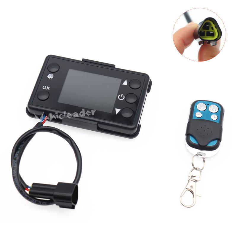 12V 24V Diesels Air Heater LCD Monitor Switch + 4 Buttons Remote Control + Control Board For Car Auto Diesels Air Heater Parking