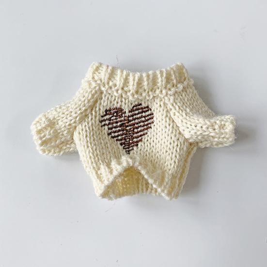 Doll Sweater Free Collocation Cartoon Decorative High Elastic BJD Doll Top Clothes Accessories for Pretend Game
