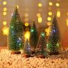 Mini DIY Cedar Christmas Tree Desktop Ornament and Window Decoration