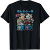 One Piece Anime Retro Strohhutbande Besetzung Collage T-Shirt