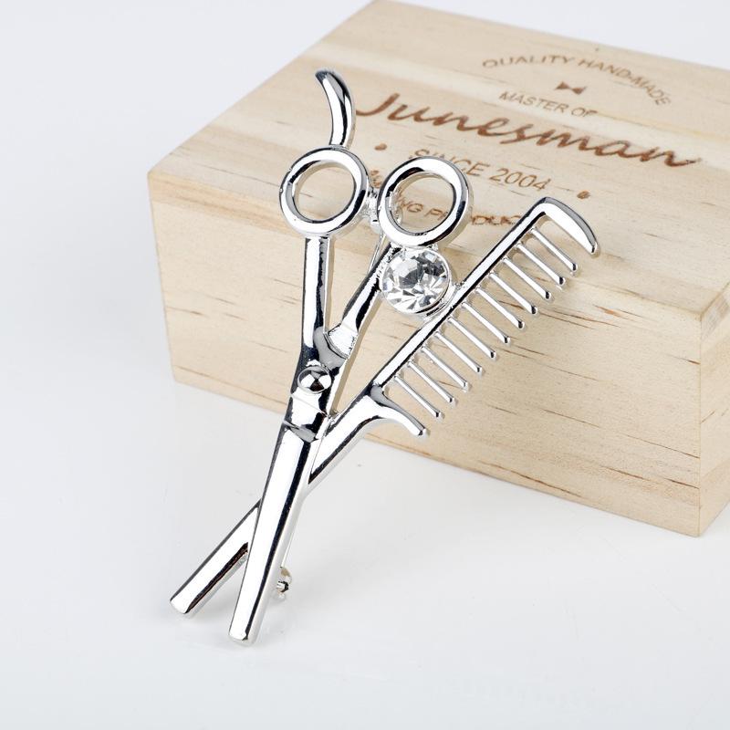 Trendy Hairdresser Necklace: Scissors, Comb, Hair Dryer Pendant