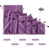 Luxurious Velvet Drawstring Jewelry & Cosmetics Pouch – Dustproof Storage Bag