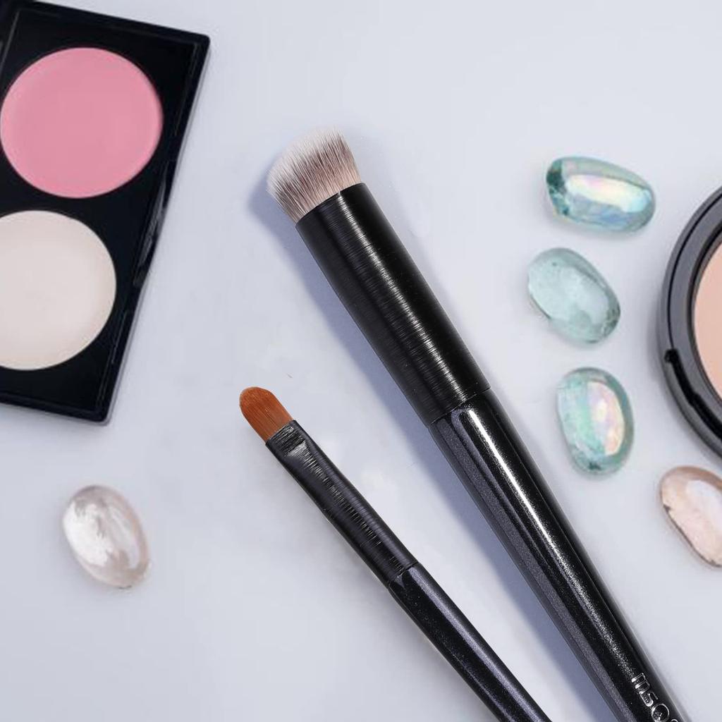 MSQ Concealer Brush Set Concealer Makeup Brush for Soft and Makeup Covers Blemishes and Acne Marks (2 Brushes) - Brush, Face, Portable, Tool, Brush,