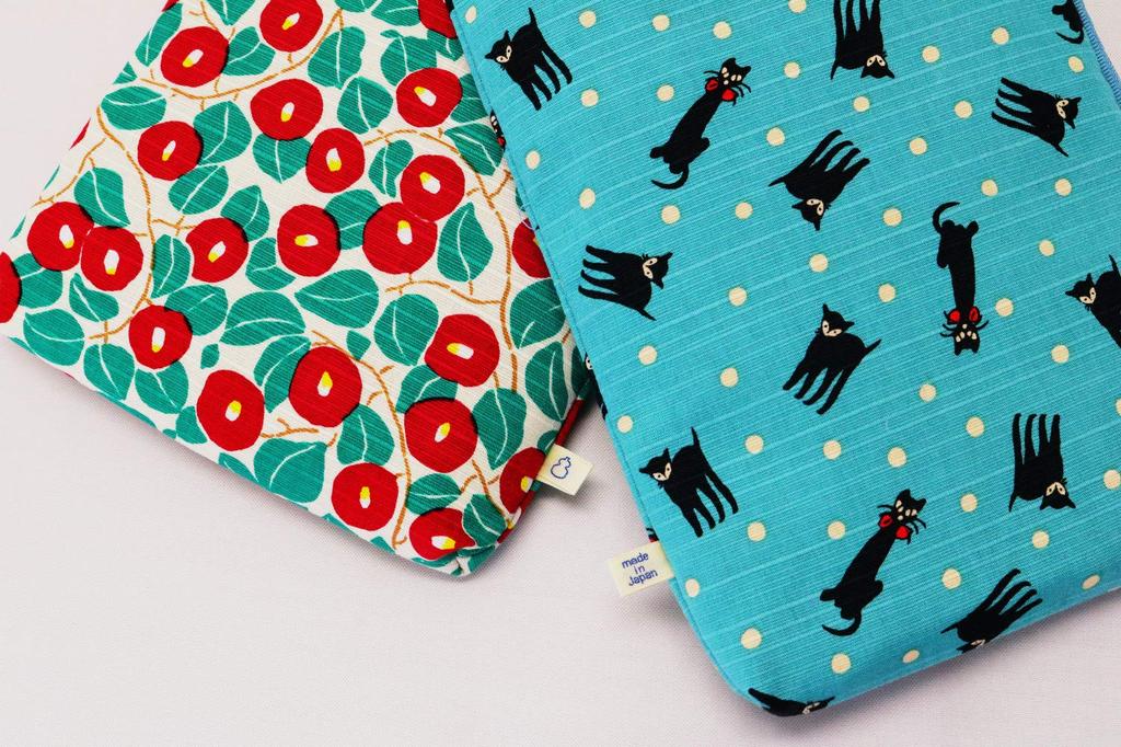 Kyosuke Yumeji Goshuincho Pouch Camellia L-shaped