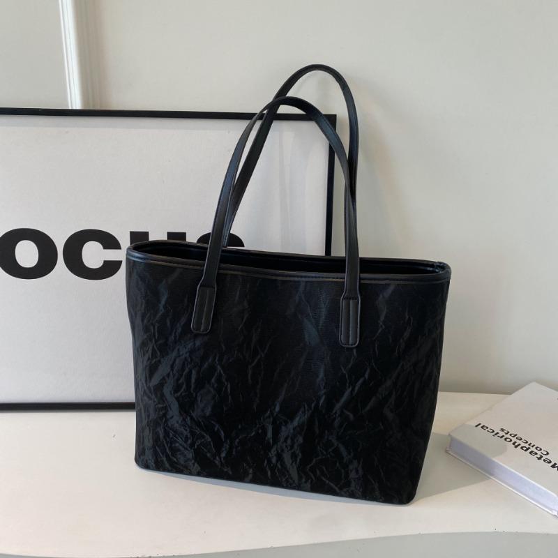 Tote bag women's new large-capacity commuter bag autumn and winter versatile shoulder bag fashionable college student class bag