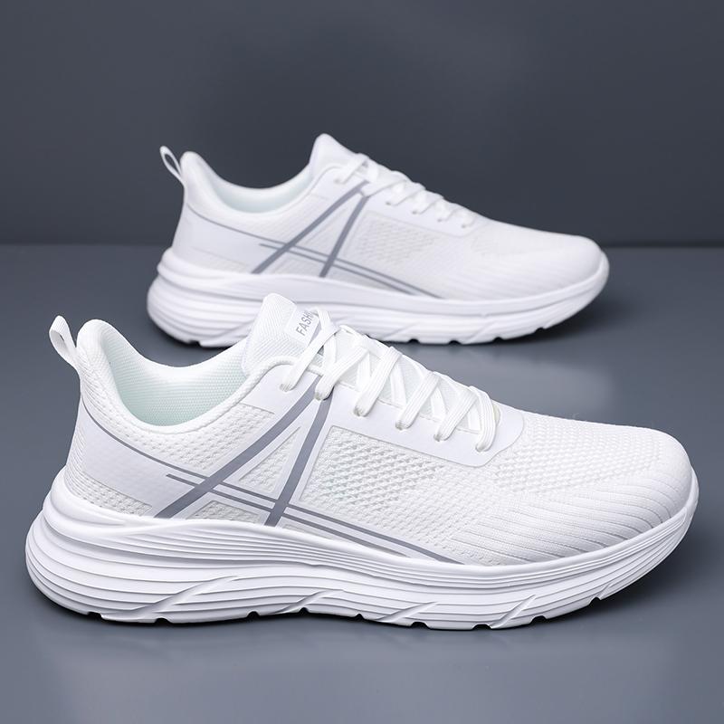 Men'S Casual Sports Shoes, Lightweight Shock-Absorbing Running Shoes, Breathable Mesh Fashion Shoes, Unisex Outdoor Hiking Shoes