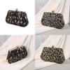 Vintage Style Embroidered Sequin Clutch Bag With Cell Phone Pocket For Night Out