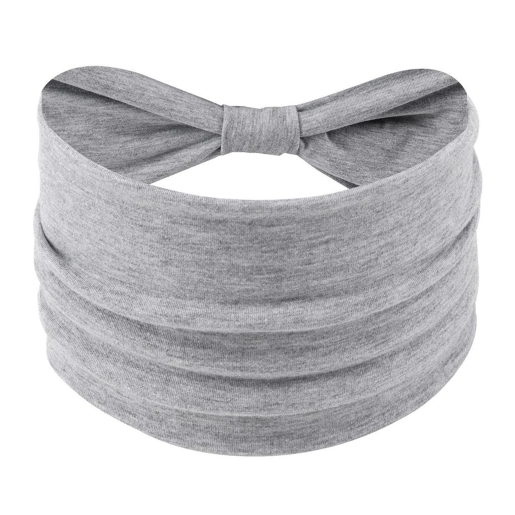 Cross-Border Women's Cotton Yoga Headband - Elastic, Sweat-Absorbing, Fashionable