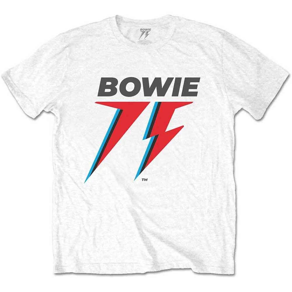 David Bowie Unisex T-Shirt: 75th Logo (XX-Large) 2XL