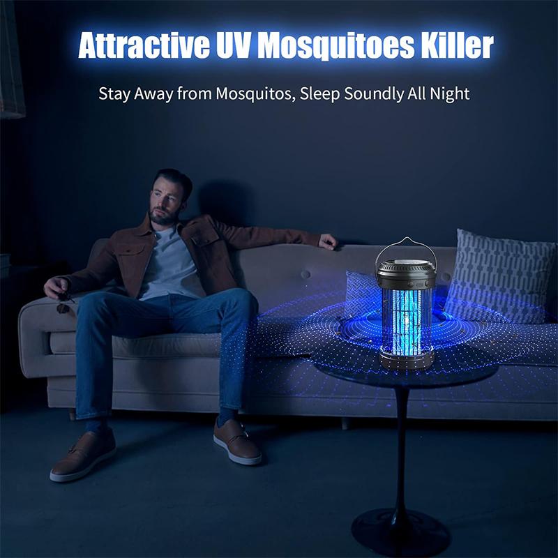 Nou ucigaș de insecte solar lampă capcană țânțari UVA multi-exterior portabil lumină de noapte lampă ucigaș de țânțari de grădină fără radiații