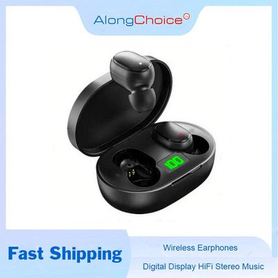 Auricolari Wireless Bluetooth 5.3 E6S TWS Display Digitale LED Subwoofer HiFi Stereo Musica Con Microfono HD Cuffie con Cancellazione del Rumore