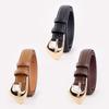Genuine Leather Womens Business Belt With Steel Buckle For Casual And Office Wear