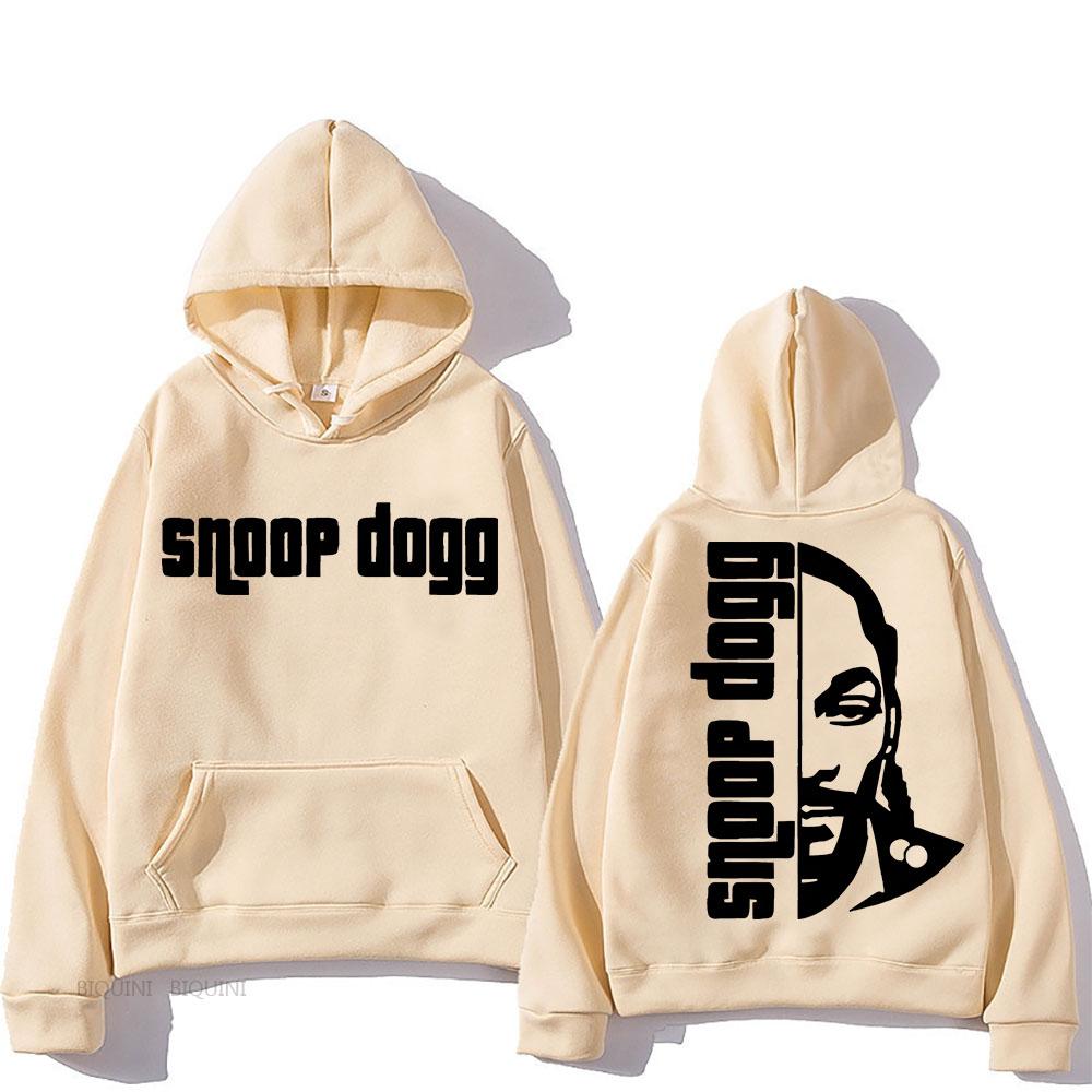 

Snoop Dogg Men Hoodie for Autumn/Winter Comfortable Fleece Sweatshirt Graphic Printing Grunge Clothes Moletom Pullovers S
