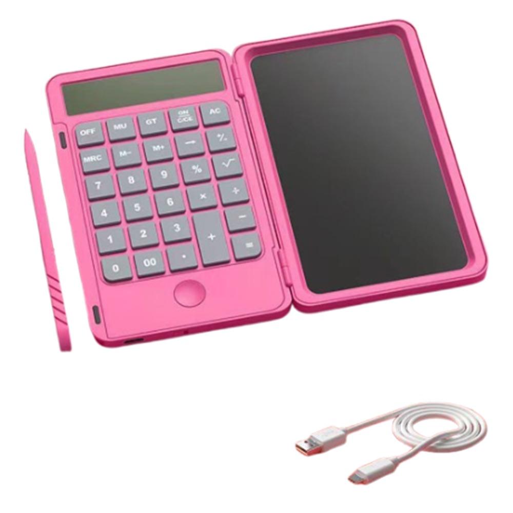 

2в1 Научный калькулятор Складная ЖК-панель для письма со стилусом Торговые центры розы красного