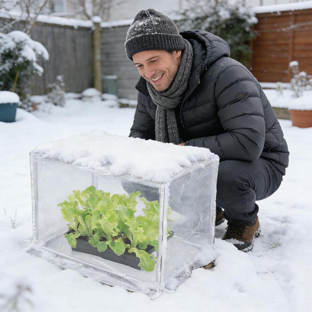 Mini Greenhouse Garden Nursery Plant Cover Portable Green House Kit Clear Tent for Plants Outside Backyard Vegetables Flowers