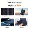 Foldable solar panel chargers, suitable for mobile phones, power banks, and tablets. Ideal for camping, hiking, and backpacking