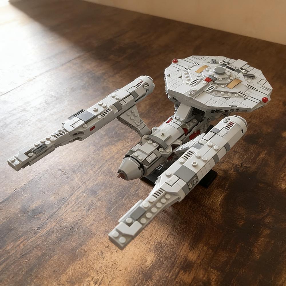 Moc Shop Buliding Blocks Alternate Model Spaceship Midi-Scale USS Enterprise  Construction DIY Assembly Toys Gifts