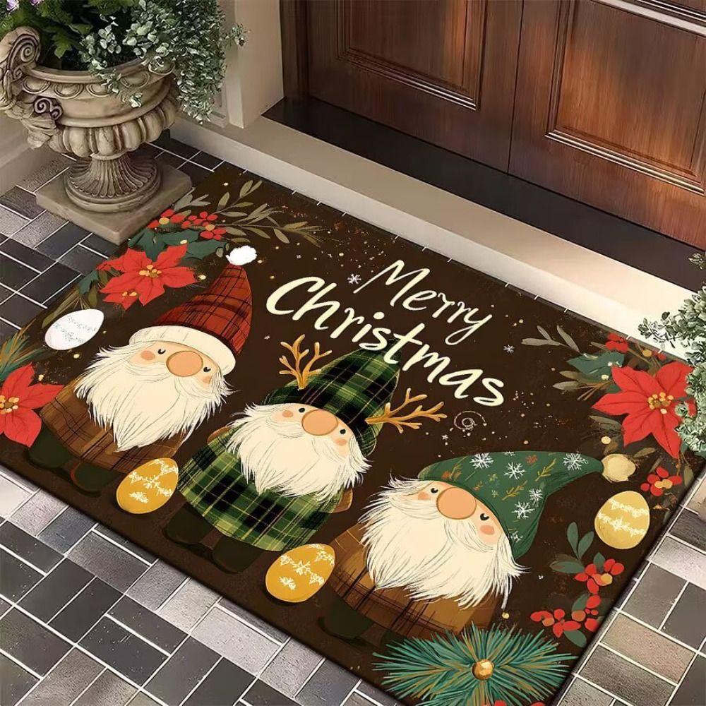 1PC Anti-Slip Door Mat Rectangle Fade Resistant Indoor and Outdoor Door Mat 15.75X23.62in Anti-Slip Doormat