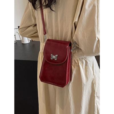 Fashion Flap Mini Phone Bags for Women Classic PU Leather Solid Color Crossbody Bag  New Lady Lipstick Purse