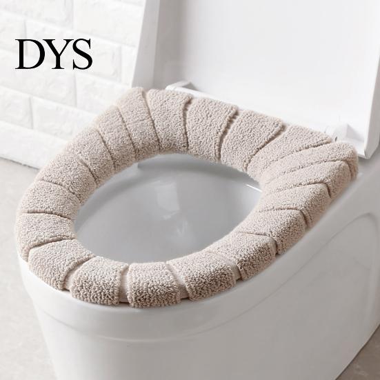 Mat Toilet Seat Cover Comfortable Reusable Fiber Washable Cushion for Bathroom