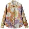 Fashion Style 2024 Spring New Women's Clothing Temperament Wild Blended Print Satin Shirt 2784140 330