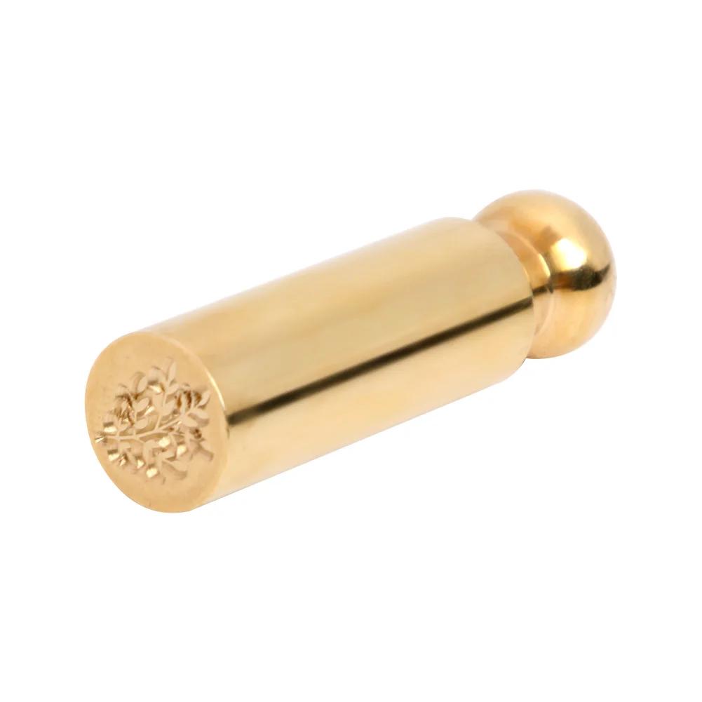 Металлическая сургучная печать Ручная работа Сургучная печать Огненная живопись Растительный узор DIY Конверт для Короны Дерева Вечеринок Свадеб