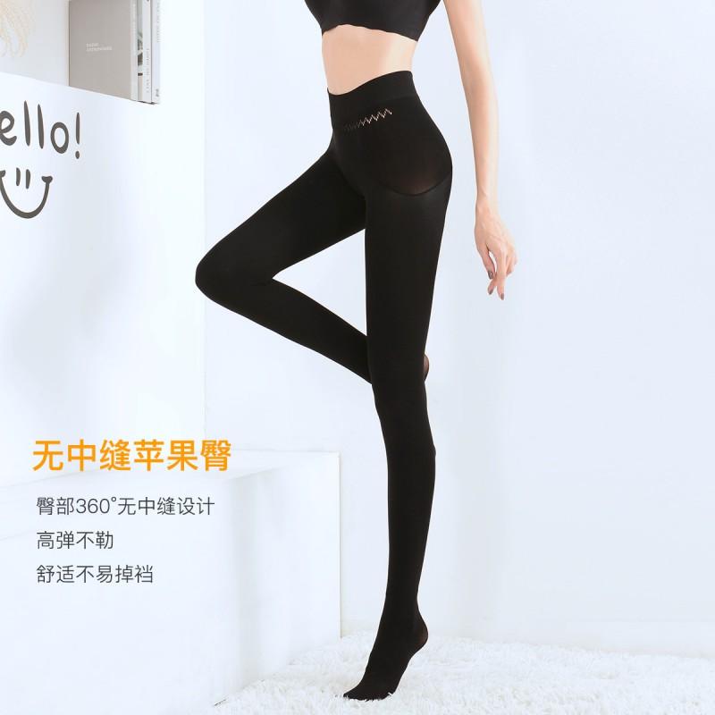 Womens 1000D Seamless Thick Tights With Warm Fleece Lining Winter Full Length Opaque Shaping Stockings
