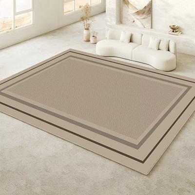 Modern Ins Style Live Room Light Luxury Rug Plain Colour Soft Bedroom Decoration Carpet Easy Cleaning Big Size Sofa Table Mat