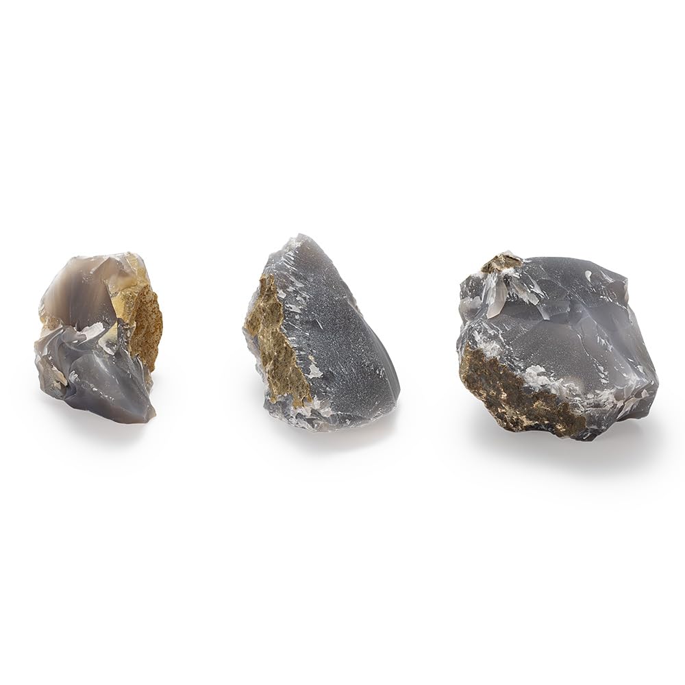 Small Flint (for 3-inch fires) from Buddhist Altar Shop Takita Shoten, approx. 5cm x 3cm, Ideal for Starting Fires, Agate, Certificate Included