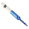 High Speed Steel Plated Blue 6.35mm Hex Shank Tap Drill Bit HSS Compound Tap (M3)