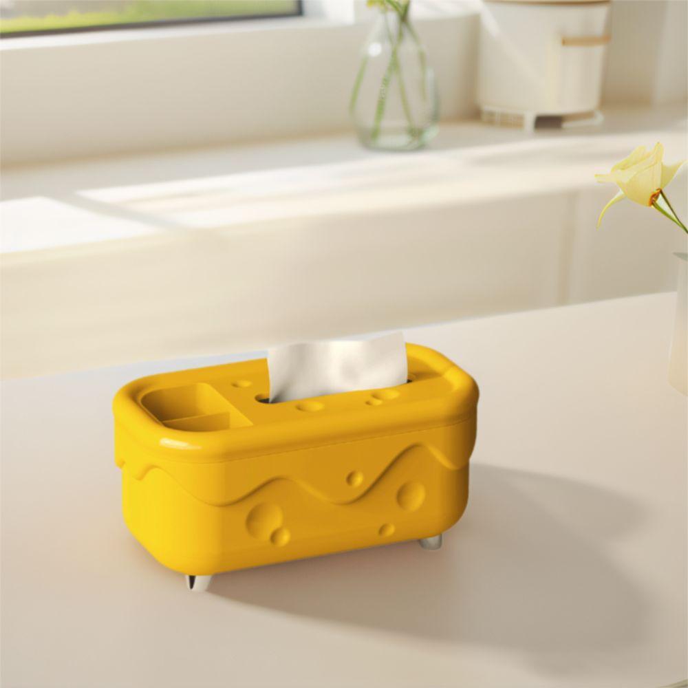 Stylish Tissue Holder Kawaii Paper Storage Box Home Decoration Cheese Tissue Box  Bathroom
