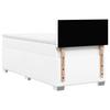 Vidaxl Continental Bed with Mattress, White, Faux Leather 90X200 Cm