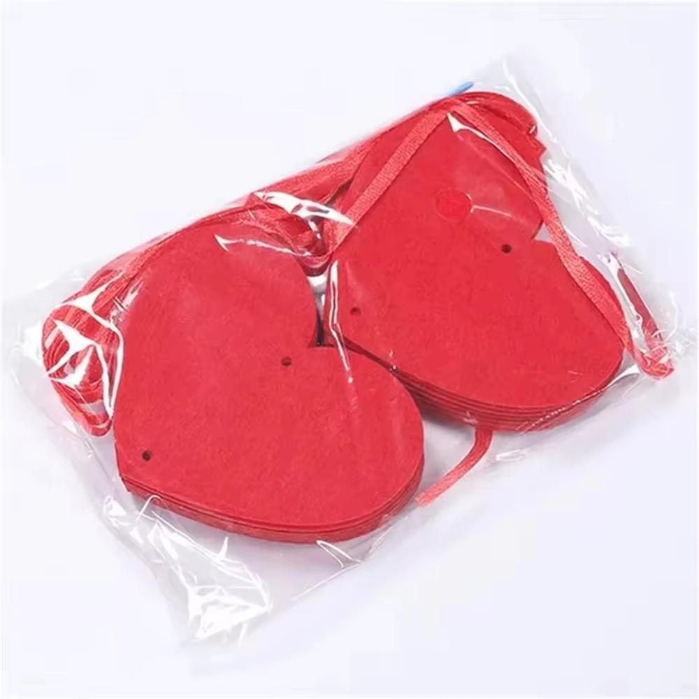 20-160pcs Red Hearts Felt Garland Valentines Day Heart Hanging String Garland for Wedding Anniversary Birthday Party Supplies