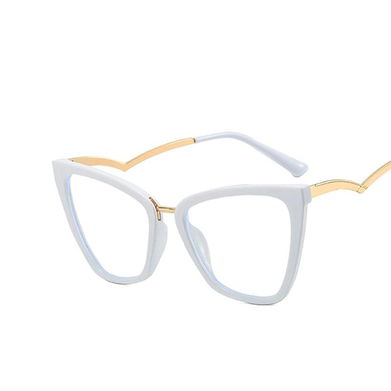Vintage Cat Eye Glasses Frame For Women Brand Designer Fashion Retro Cateye Eyeglasses Eyewear With Pouch&Cloth Female