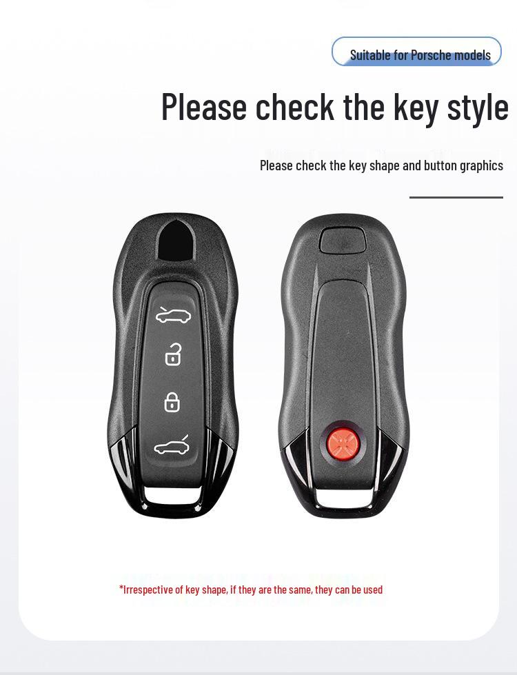 T-Carbon Kohlefaser Schlüsselhülle für Porsche Macan EV Schlüsselgehäuse