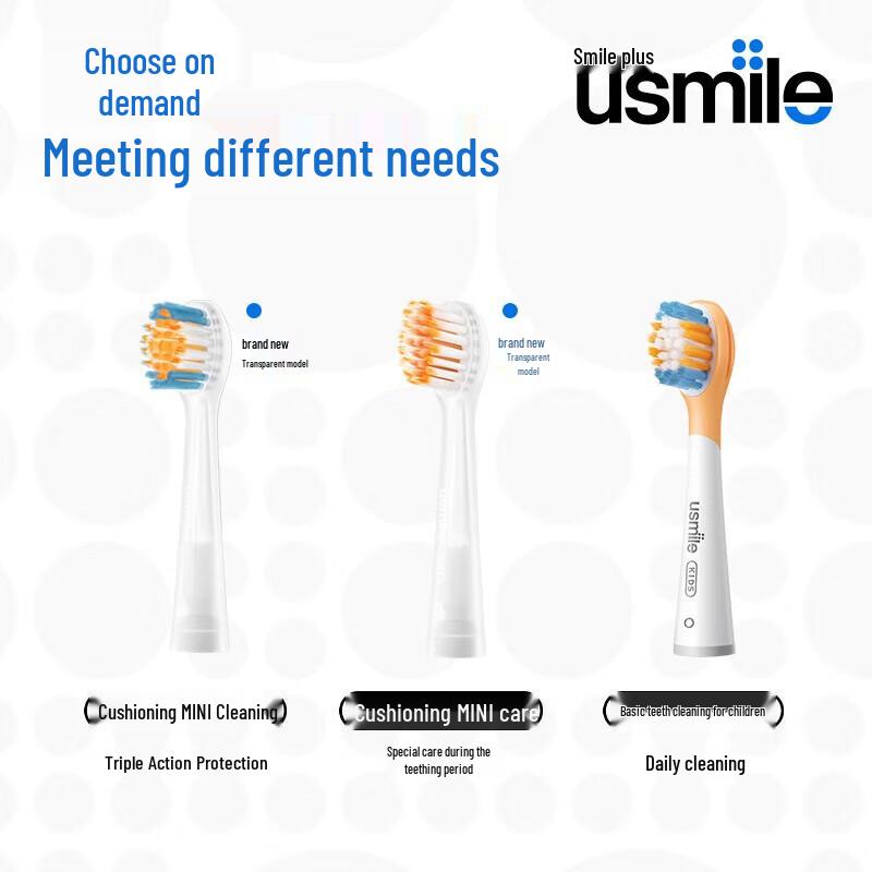 Usmile MINI All-Effect Soft Bristle Toothbrush Heads